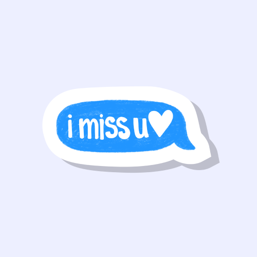 I MISS YOU STICKY - main